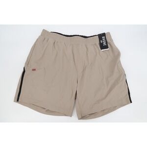 Rhone Versatility Training Shorts Mens Large Tan Beige 7 Inch Inseam Lined NWT